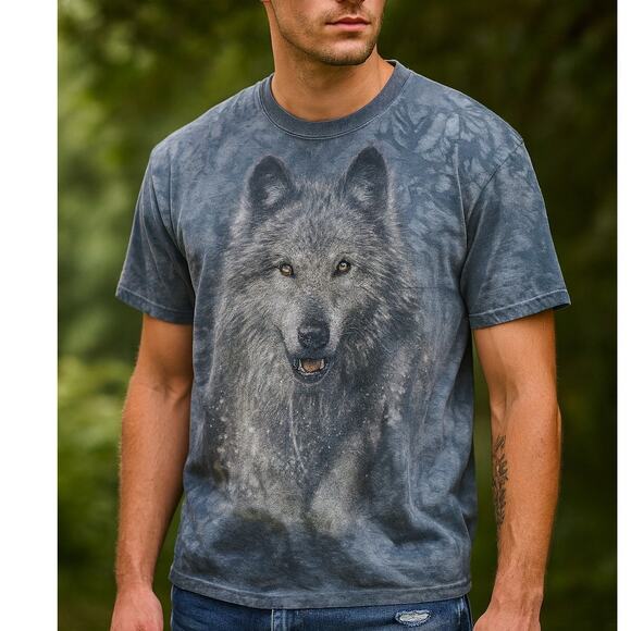 The Mountain Snow Wolf Graphic Tee - Picture 1 of 8